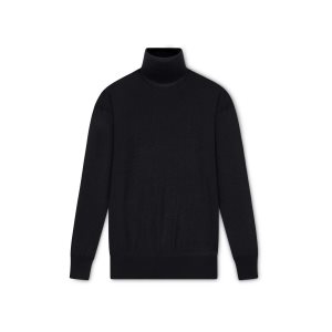 Prendas De Punto Tom Ford Fine Cashmere Silk Turtleneck Mujer Negras | 023-VYOWIL