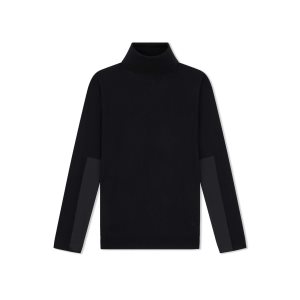 Prendas De Punto Tom Ford Fine Cashmere Silk & Silk Turtleneck Mujer Negras | 786-LYKVWA