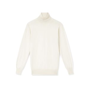 Prendas De Punto Tom Ford Fine Cashmere Silk Turtleneck Mujer Chalk | 798-BUSJEI