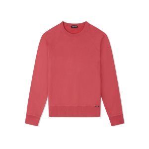 Prendas De Punto Tom Ford Garment Dyed Crew Neck Hombre Watermelon | 207-DIQMXU
