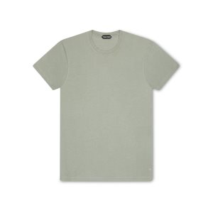 Prendas De Punto Tom Ford Lyocell Algodon Jersey T-shirt Hombre Verde | 795-AEFCIT