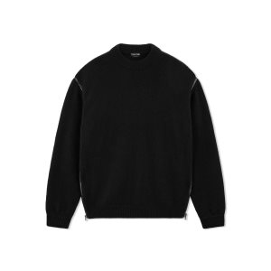 Prendas De Punto Tom Ford Soft Cashmere Oversize Mujer Negras | 762-ZRJATM