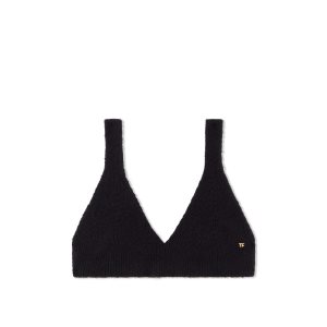 Prendas De Punto Tom Ford Stretch Algodon Cashmere Bra Mujer Negras | 981-PFENRO