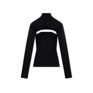 Prendas De Punto Tom Ford Stretch Lana Rib Two Pieces Mujer Negras | 802-IVTUDO