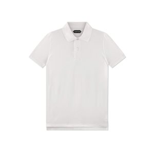 Prendas De Punto Tom Ford Towelling Polo Hombre Blancas | 479-UVGIFO