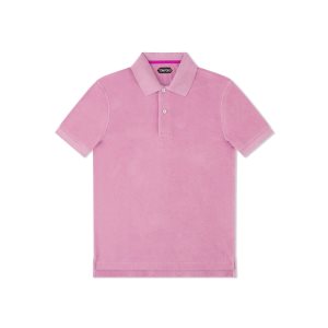 Prendas De Punto Tom Ford Towelling Polo Hombre Peony | 945-FMWRZO