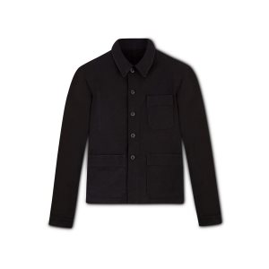 Ropa De Abrigo Tom Ford Brushed Algodon Chore Jacket Hombre Negras | 568-WGXDHB