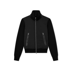 Ropa De Abrigo Tom Ford Nylon Down Front Blouson Hombre Negras | 342-YOMQFD