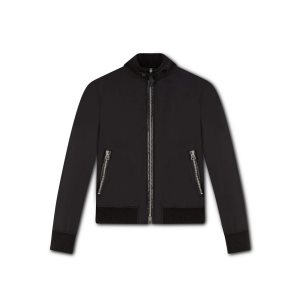 Ropa De Abrigo Tom Ford Ovatta Filled Nylon Blouson Hombre Negras | 395-OEAJZB