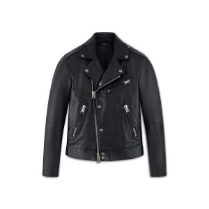 Ropa De Abrigo Tom Ford Smooth Grain Asymmetric Ciclismo Hombre Negras | 983-NEHXZA