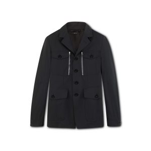 Ropa De Abrigo Tom Ford Technical Lona Military Jacket Hombre Negras | 720-QGWUOC
