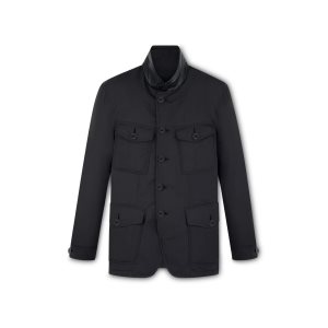 Ropa De Abrigo Tom Ford Techno Four Pocket Military Jacket Hombre Negras | 674-FAUBQR