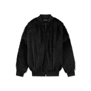 Ropa De Abrigo Tom Ford Viscose 'Fur' Bomber Mujer Negras | 039-WNLIJK