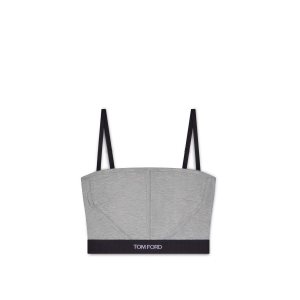 Sujetadores Tom Ford Modal Signature Top Mujer Gris | 417-CGIRTF