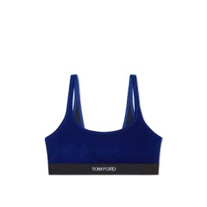 Sujetadores Tom Ford Stretch Velvetlette Mujer Azules | 382-GAZLMQ