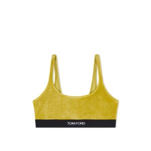 Sujetadores Tom Ford Stretch Velvetlette Mujer Charteuse Citrine | 827-RSQWPN