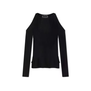 Tops Tom Ford Crepe Jersey Off The Shoulders Mujer Negras | 597-TVBIFH