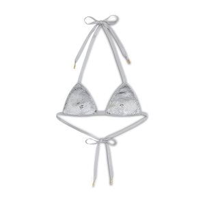 Tops Tom Ford Liquid Sequins Bra Mujer Plateadas | 245-GUZPXL