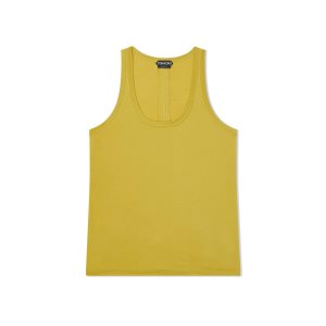 Tops Tom Ford Silk Jersey Tank Mujer Charteuse Citrine | 427-XROYFI