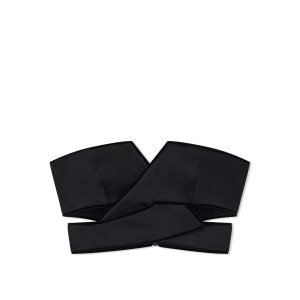 Tops Tom Ford Stretch Duchesse Criss-cross Crop Mujer Negras | 609-KOXEAC