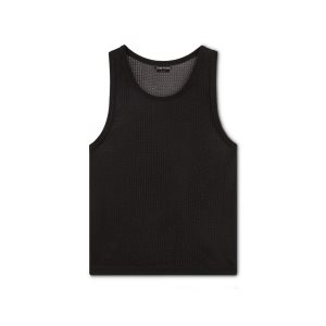 Tops Tom Ford Viscose Pointelle Tank Mujer Negras | 183-DWQZUJ