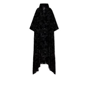 Vestido Tom Ford All Over Primrose Floral Devore' Kaftan Mujer Negras | 190-VMOPCL