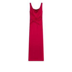 Vestido Tom Ford Crepe Jersey Draped Evening Mujer Raspberry Coulis | 780-BESRFX
