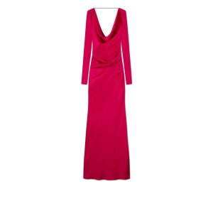 Vestido Tom Ford Fluid Double Face Satin Criss Cross Evening Mujer Fandango | 236-UWXEOP