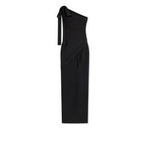 Vestido Tom Ford Fluid Double-faced Satin One Shoulder Mujer Negras | 495-HGTEWJ