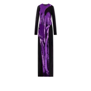 Vestido Tom Ford Liquid Sequins Evening Mujer Amethyst | 739-YFGJDT