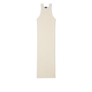 Vestido Tom Ford Shiny Rafia Tank Mujer Chalk | 240-KVISZY