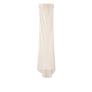 Vestido Tom Ford Silk Maroccaine Evening Mujer Chalk | 215-JDZMEF