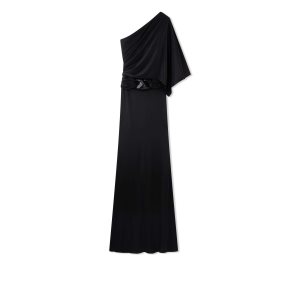 Vestido Tom Ford Slick Jersey One Shoulder Evening Mujer Negras | 239-KIEPBG