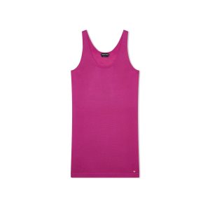 Vestido Tom Ford Slinky Viscose Mini Tank Mujer Fuschia | 640-HLZXRU