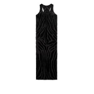 Vestido Tom Ford Velour Zebra Jacquard Tank Mujer Negras | 219-WTHLQE