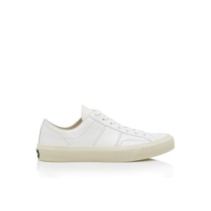 Zapatillas Tom Ford Cuero Cambridge Hombre Blancas | 732-UXHKBT