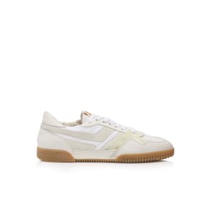 Zapatillas Tom Ford Cuero + Nylon Jackson Hombre Blancas | 291-LSVZRT