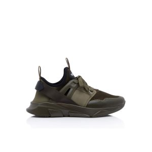 Zapatillas Tom Ford Gamuza And Neoprene Jago Hombre Verde Oliva Oscuro | 531-TGKQSP