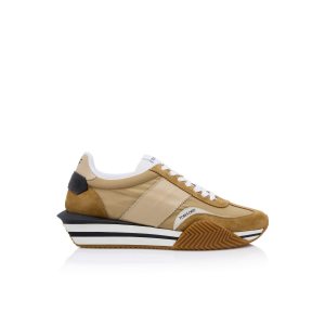 Zapatillas Tom Ford Gamuza Technical Fabric James Hombre Buff | 257-UFCWVE