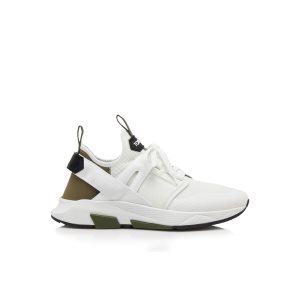 Zapatillas Tom Ford Nylon Mesh Jago Hombre Blancas | 134-FXETIG