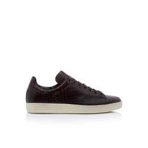 Zapatillas Tom Ford Printed Alligator Warwick Hombre Marrones | 097-AXSUMQ