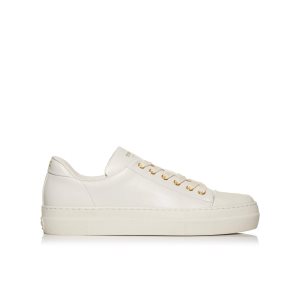 Zapatillas Tom Ford Smooth Cuero City Low Tops Mujer Chalk | 051-FXLCSJ