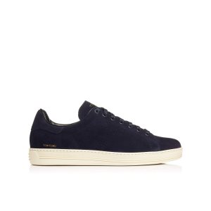 Zapatillas Tom Ford Warwick Gamuza Hombre Azules | 894-GUYHLC