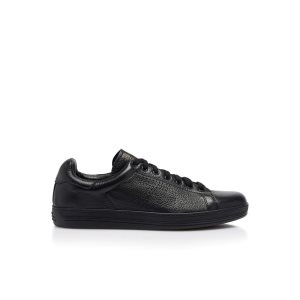 Zapatillas Tom Ford Warwick Grained Cuero Hombre Negras | 579-LJRYKN