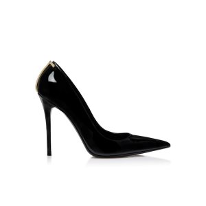 Zapatos De Salon Tom Ford Charol Cuero Iconic T Mujer Negras | 915-AJMCBK