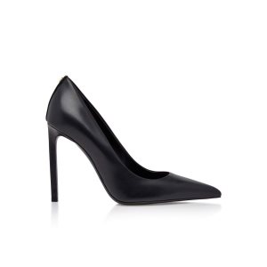 Zapatos De Salon Tom Ford Cuero T Screw Mujer Negras | 364-FXKIMW