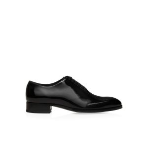 Zapatos con Cordones Tom Ford Charol Cuero Elkan Hombre Negras | 915-HBFCZL