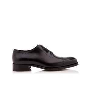 Zapatos con Cordones Tom Ford Edgar Oxford Brogue Hombre Negras | 978-IHKXVD
