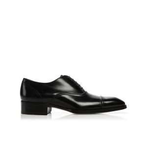 Zapatos con Cordones Tom Ford Gianni Cap Puntera Hombre Negras | 047-AKSHTW