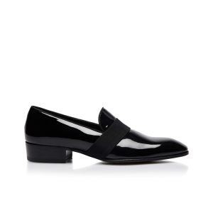 Zapatos de Vestir Tom Ford Gianni Evening Slip On Hombre Negras | 039-IDFGZN